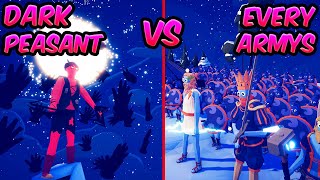 🖤🖤DARK PEASANT VS EVERY ARMYS! ⚔️😱😱| TABS - Totally Accurate Battle Simulator