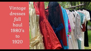 Vintage dress haul 1980 to 1920