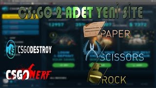 CS:GO ÇOK KOLAY YOLDAN SKİN KAZANMAK 2 ADET SİTE TAŞ-KAĞIT-MAKAS