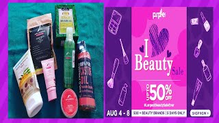 🌺 #purple shopping haul || purple I ❤️ Beauty Sale|| sabse badi sale ,,😃,🌺