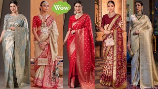 Floral Zari Banarasi Saree💞 | The Perfect Bridal Wear