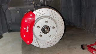 UPGRADING  FRONT BRAKES & ROTORS ON THE CAMRY XSE !!!