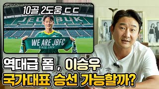 이승우가 여태 국대에 승선하지 못했던 이유