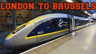 Taking the Eurostar service from London St Pancras to Brussels Midi