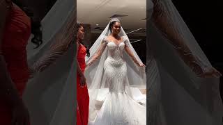 SHARON OOJA LOOK LIKE AN ANGEL IN HER WEDDING DRESS