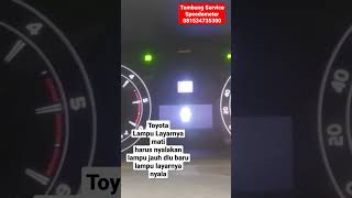 Toyota Reborn Lampu Layar mati