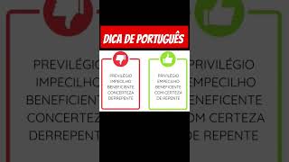 DICA DE PORTUGUÊS #pablomarcal1 #pablomarcal1 #pablomarcal #português #portugues #ortografia