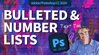 How To Create Bulleted & Numbered Lists in Photoshop