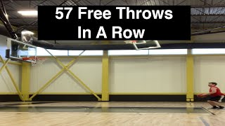 Making 57 Free Throws In A Row