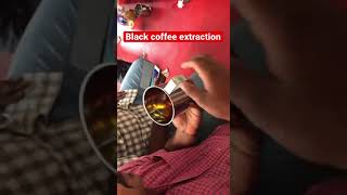 Black coffee oil extraction from Supercritical CO2 extraction machine by our Indian customers