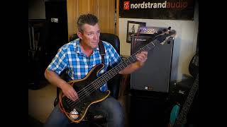 DEMO -Nordstrand NJ5-SV (hum canceling) Jazz Bass pickups - Andy Irvine