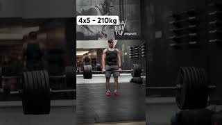 210kg 4x5 #deadlift #shortvideo #gym #fitfam #training #fitness #fitfam #workout #shorts #short