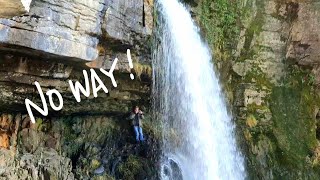 CLIMBING BEHIND A WATERFALL! - Ingleton Waterfalls Trail