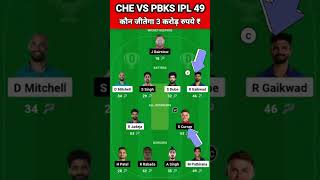 CHE vs PBKS Dream11 Team Prediction Today 2024