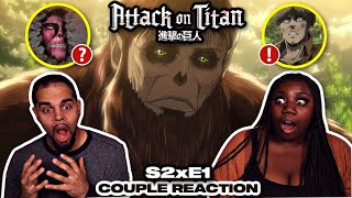 A Talking Titan AND Titans In The Walls?! - Attack on Titan Season 2 Episode 1 Reaction Beast Titan