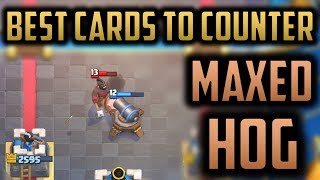 HOW TO COUNTER MAXED HOG RIDER - The Best Counters to Ladder's Best Win Condition // Clash Royale