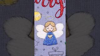 Advent Calendar Stitch-Along 🎄 Day 5: Holy Angel 👼🏻 FREE Christmas Pattern for Beginners #embroidery