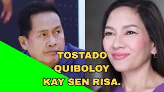 QUIBOLOY TOSTADO KAY SEN RISA HONTIVEROS. KAUNTING HIYA NAMAN 🤣