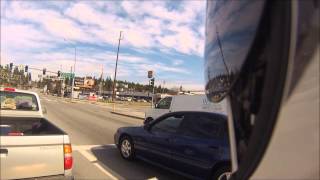 2008 Honda VFR800 VTEC City Ride, downtown Spokane, WA, GoPro Hero 3 Silver