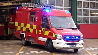 New WMFS Compact Fire Engine turning out from Highgate Fire Station into RUSH HOUR TRAFFIC!