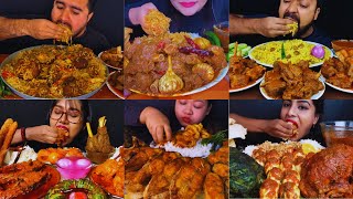 ASMR EATING MUTTON CURRY, MUTTON BIRYANI, FISH CURRY, EGG CURRY🔥🔥 #asmr #mukbang #eating