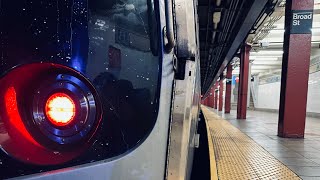 R160&R179 (J) trains at Broad Street