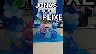 Decoração simples para culto infantil com o tema Jonas e o peixe #ideiasparaministerioinfantil