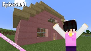 Cute Cherry Log House | Ep 3 | Vanilla Minecraft Survival