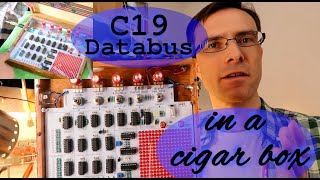 C19 Databus guitar pedal kit in an awesome Cigar Box and demo, removal lid, LEDs (Parasit Studio)