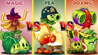 PvZ 2 Team Magic Vs Pea Vs Boxing -Who Can Win?