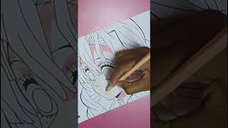 drawing kanroji mitsuri from demon slayer anime | #animeart #anime #drawing #demonslayer