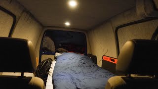 Van Camping in a Micro Camper in The Forest ASMR