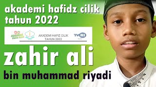 Mohon Do'a Zahir Ali bin Riyadi_Akademi Hafidz Cilik 2022_TVRI Riau