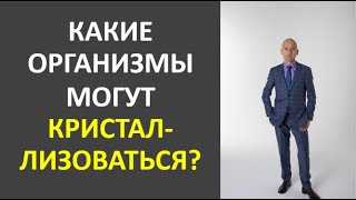 42. Какие организмы могут кристаллизоваться?