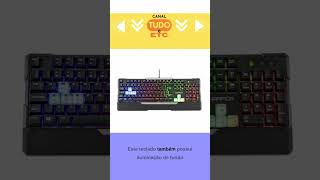 Teclado Gamer Semi Mecânico Preto Usb Warrior TC208