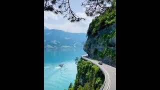 Showing us the beauty of Switzerland 🇨🇭 Location - Lake Thun