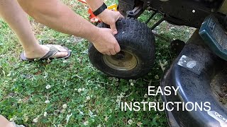 How to Change a Riding Mower Tire and Wheel: A Step-by-Step Guide