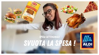 SVUOTA LA SPESA SETTIMANALE DA ALDI PER LA PRIMA VOLTA 😰 non mi trovo !