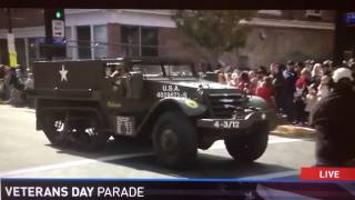 Halftrack M5 USA First parade Knoxville Tennessee - 91st Veterans Day parade