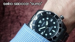 Wristshot: Seiko SBDC031 "Sumo" (4K Ultra HD)