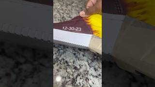 Satisfying Tape Peel on Custom Air Force 1s