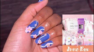 GEL EXTENSIONS 💙  + Vettsy mystery box unboxing 💙