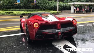 Laferrari from Malaysia in Singapore : Startup and Engine Sounds!