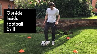 Outside Inside Football Drill