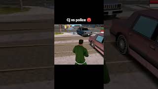 gta San Andreas cj vs police 😠 angry video #short #gta5 #gtaonline