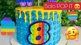 BOLO TEMA POP IT - FIDGET TOYS MENINO - Com Drip Cake 😍