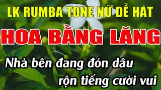 Liên Khúc Karaoke Rumba Tone Nữ Dễ Hát Karaoke Hoa Bằng Lăng Karaoke Lâm Nhạc Sống - Beat Mới