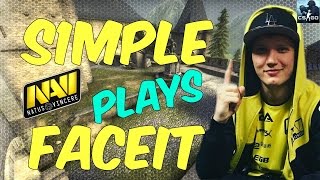 s1mple plays Faceit on Cobble | Tight match against oskar & hAdji | 2016.12.26.