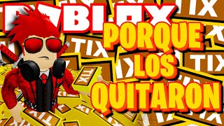 ¿Porque Roblox elimino los TIX? ¿Qué fueron los TIX?