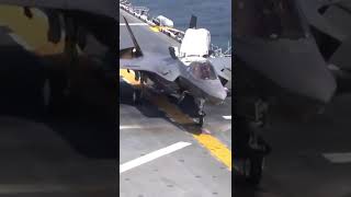 F-35B vertical landing on Aircraft Carries #shorts